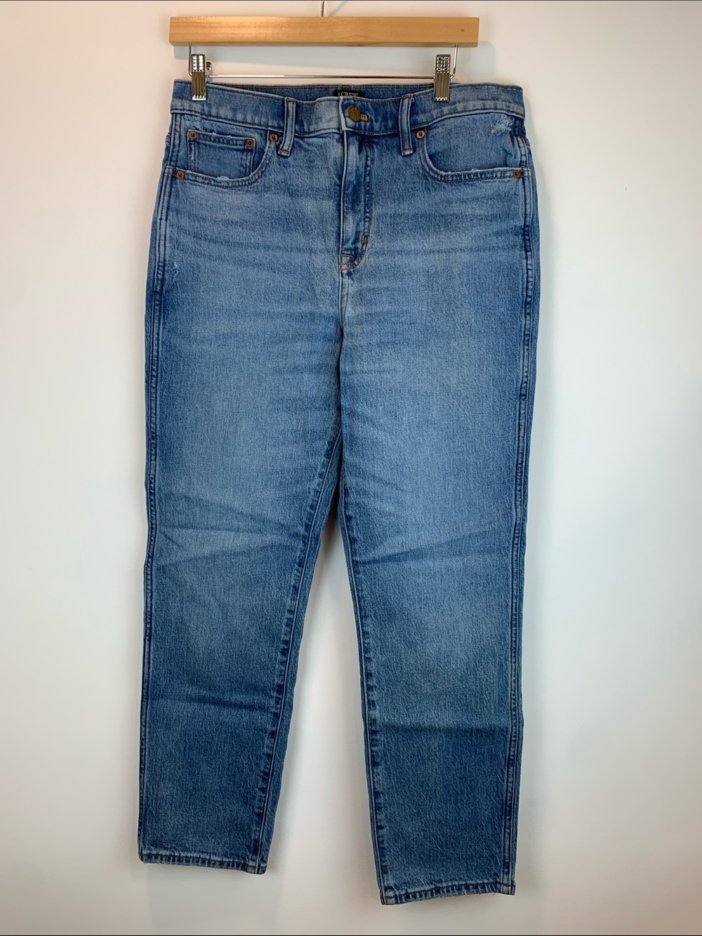 J Crew Classic Vintage Medium wash high rise straight leg size 30